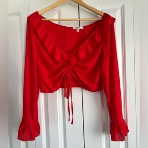 Red Crop- Princess Polly